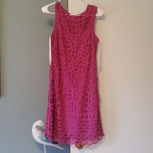 Lilly Pultizer Tabitha fuschia lace dress
